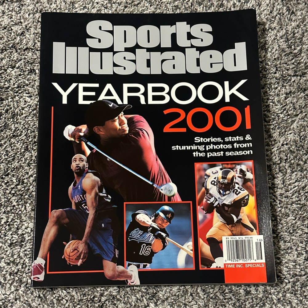 2001 Sports Illustrated Yearbook Stories & Photos Tiger Woods Tribute Magazine